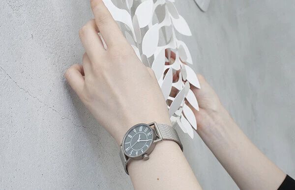 Lemnos eki watch 灰色紀念款 30mm（Mesh 金屬網帶）